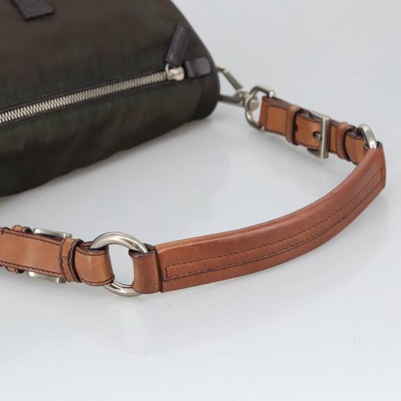 PRADA Shoulder Bag Nylon Khaki - Picture 7 of 16